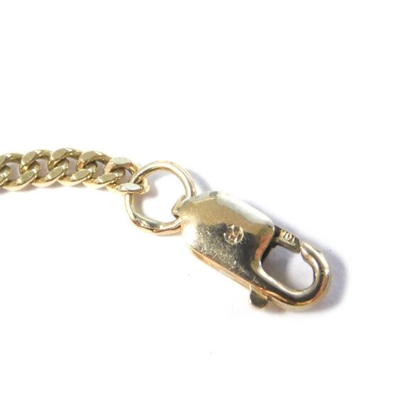 Classic Everyday 10K Gold Chain, Solid Gold Long Necklace, Unisex Everyday Chain - Picture 5 of 6